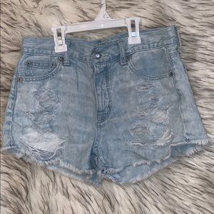 Denim shorts